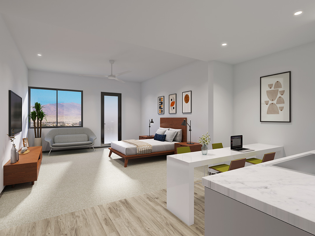 Skyline at Bliss and Oasis internal rendering