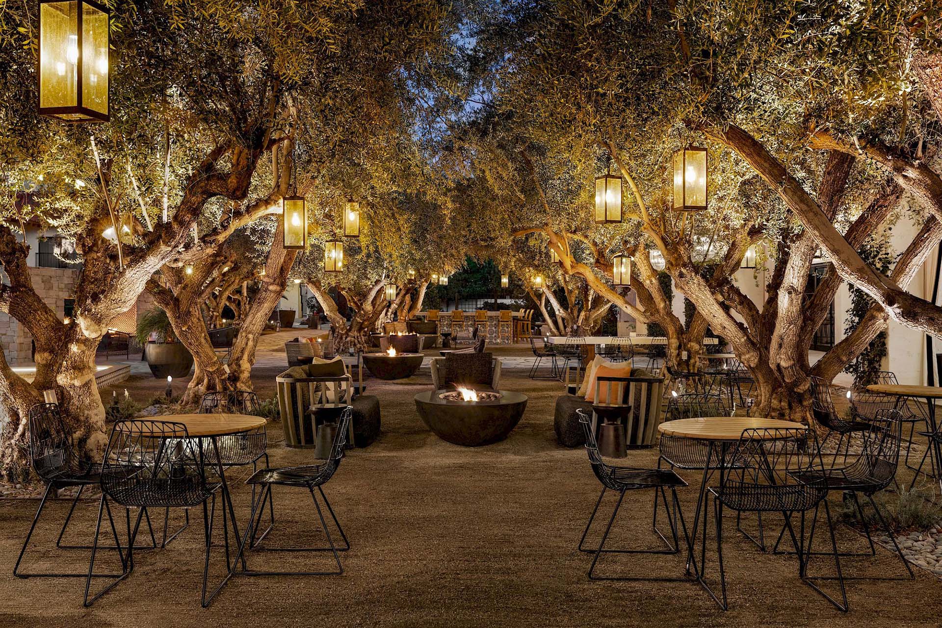 Miramonte Resort new olive grove patio