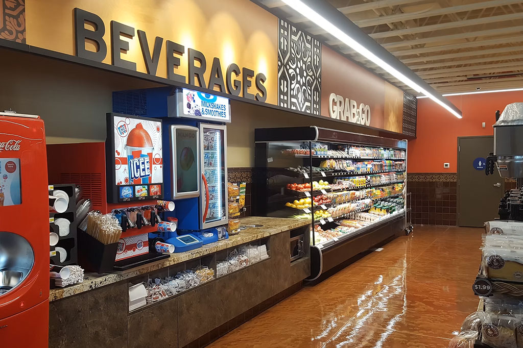 Tower Market beverages and grab and go